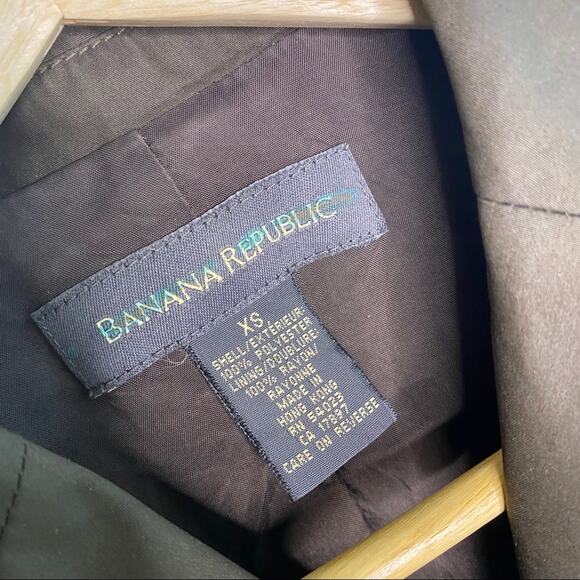 Banana Republic Dark Brown Rain Coat Size XS - Picture 2 of 10